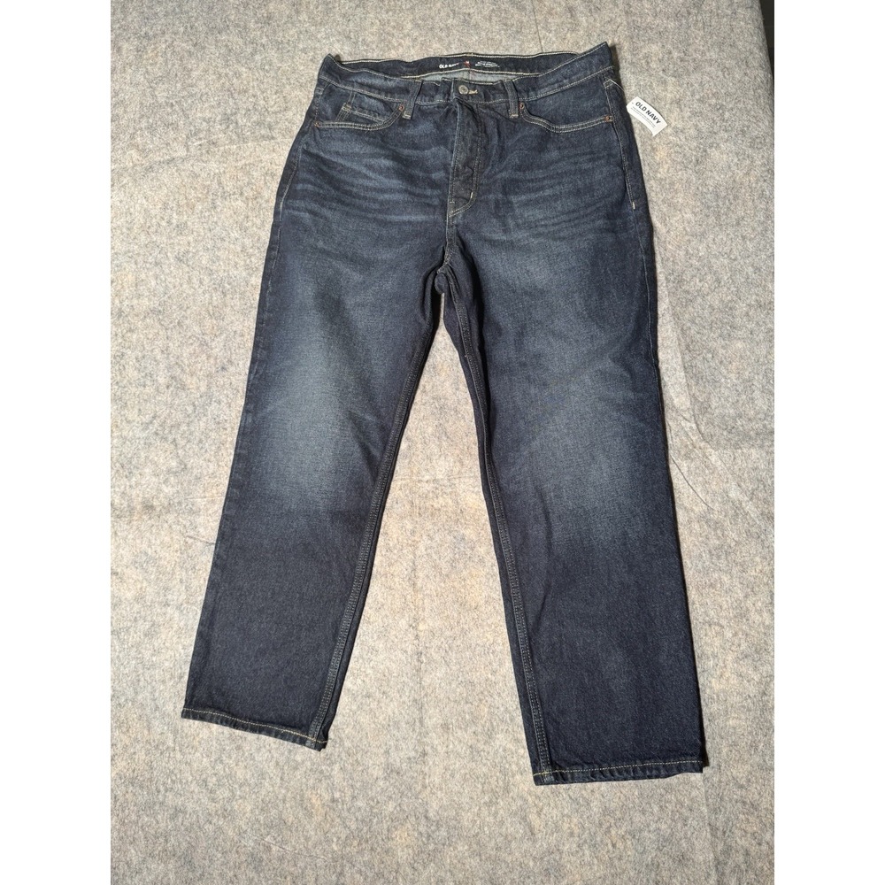 Old Navy Jeans Womens 14‎ Blue Denim Sky Hi Straight Extra High Rise Retro 34x27
